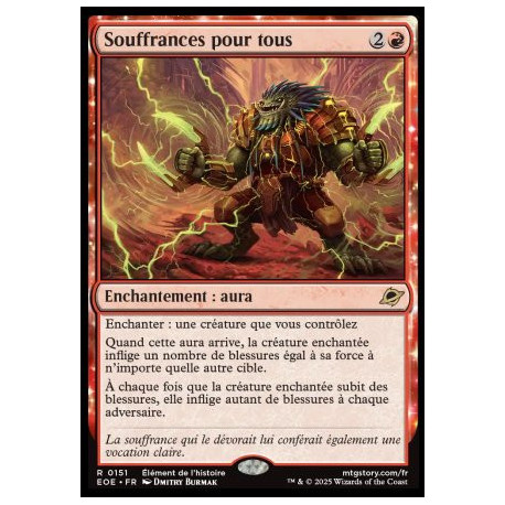 (Foil) Rouge - Souffrances pour tous (R) [EOE]