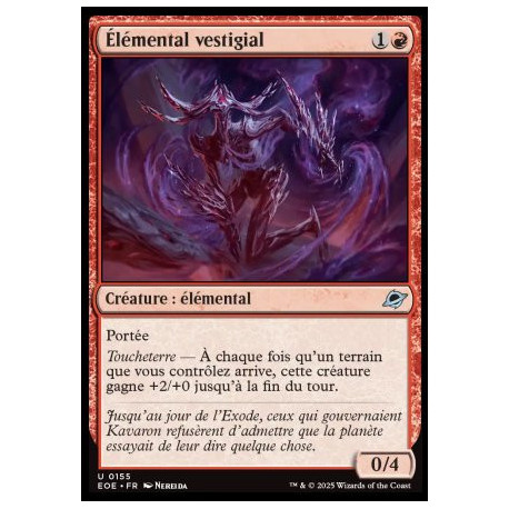 (Foil) Rouge - Élémental vestigial (U) [EOE]