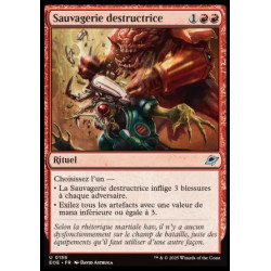 (Foil) Rouge - Sauvagerie destructrice (U) [EOE]
