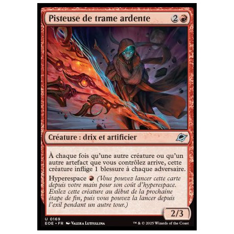 (Foil) Rouge - Pisteuse de trame ardente (U) [EOE]