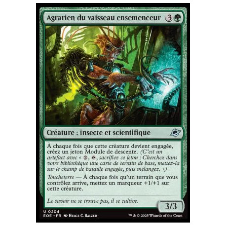 (Foil) Verte - Agrarien du vaisseau ensemenceur (U) [EOE]