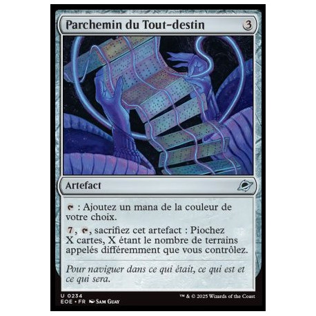 (Foil) Incolore - Parchemin du Tout-destin (U) [EOE]