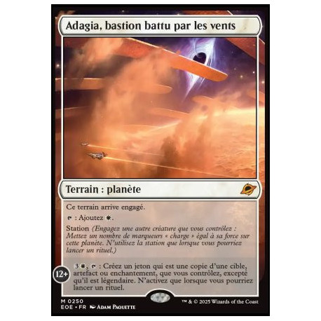 (Foil) Terrain - Adagia, bastion battu par les vents (V1) (M) [EOE]