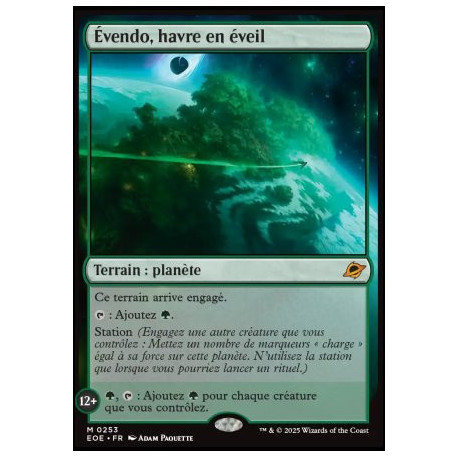 (Foil) Terrain - Évendo, havre en éveil (V1) (M) [EOE]