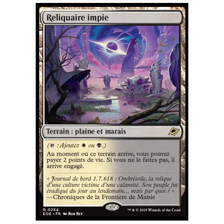 (Foil) Terrain - Reliquaire impie (V1) (R) [EOE]