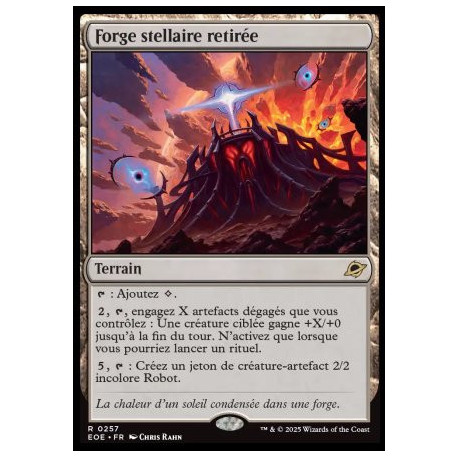 (Foil) Terrain - Forge stellaire retirée (V1) (R) [EOE]