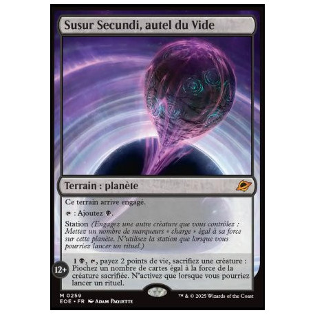 (Foil) Terrain - Susur Secundi, autel du Vide (V1) (M) [EOE]
