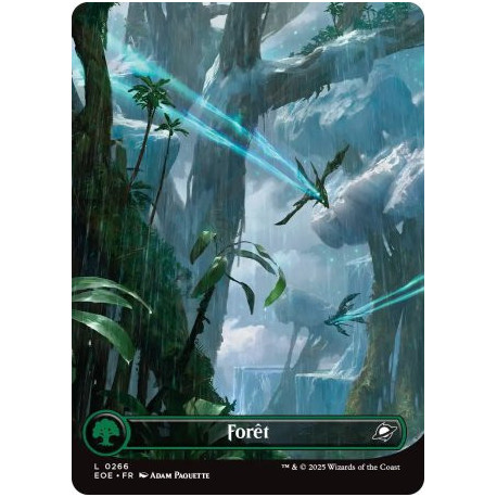 (Foil) Terrain - Forêt (V1, Borderless Celestial) (L) [EOE]