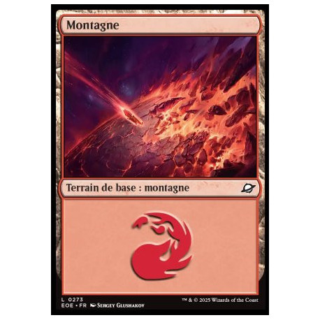 (Foil) Terrain - Montagne (V2) (L) [EOE]