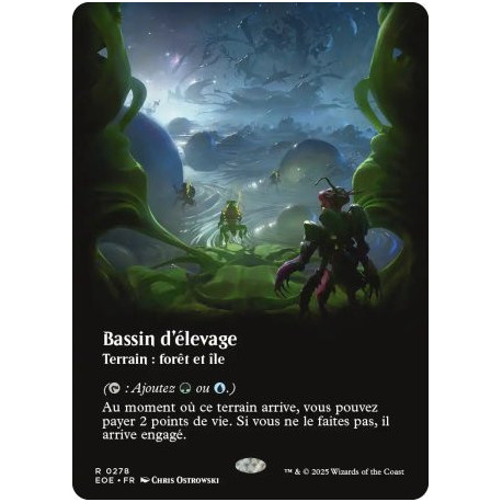 (Foil) Terrain - Bassin d'élevage (V2, Borderless Viewport) (R) [EOE]