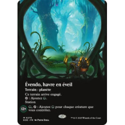 (Foil) Terrain - Évendo, havre en éveil (V2, Borderless Viewport) (M) [EOE]