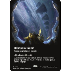 (Foil) Terrain - Reliquaire impie (V2, Borderless Viewport) (R) [EOE]