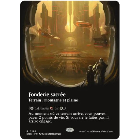 (Foil) Terrain - Fonderie sacrée (V2, Borderless Viewport) (R) [EOE]