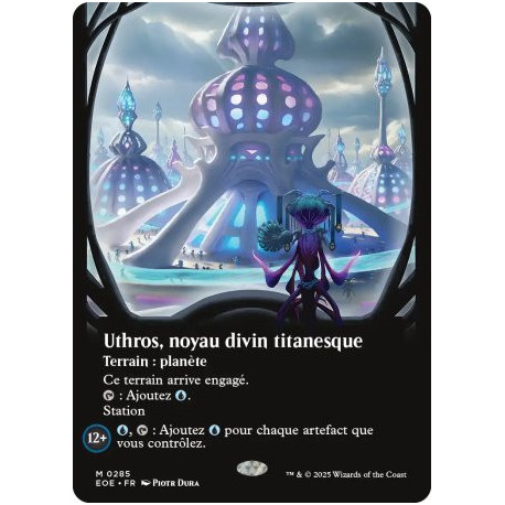 (Foil) Terrain - Uthros, noyau divin titanesque (V2, Borderless Viewport) (M) [EOE]