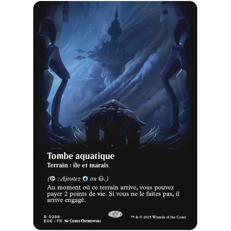 (Foil) Terrain - Tombe aquatique (V2, Borderless Viewport) (R) [EOE]