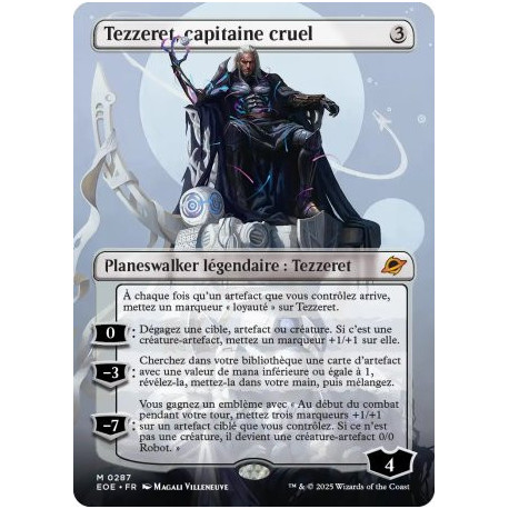 (Foil) Incolore - Tezzeret, capitaine cruel (V2, Borderless Triumphant) (M) [EOE]