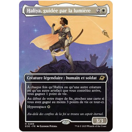 (Foil) Blanche - Haliya, guidée par la lumière (V2, Borderless Triumphant) (R) [EOE]