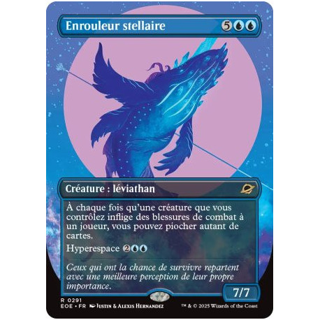 (Foil) Bleue - Enrouleur stellaire (V2, Borderless Triumphant) (R) [EOE]