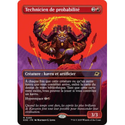 (Foil) Rouge - Technicien de probabilité (V2, Borderless Triumphant) (R) [EOE]