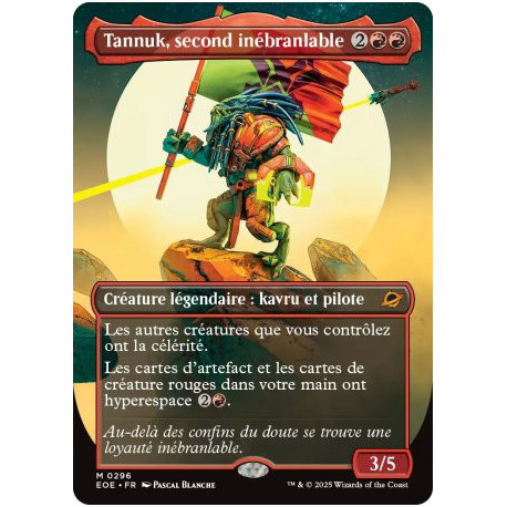 (Foil) Rouge - Tannuk, second inébranlable (V2, Borderless Triumphant) (M) [EOE]