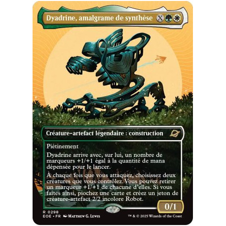 (Foil) Multicolore - Dyadrine, amalgrame de synthèse (V2, Borderless Triumphant) (R) [EOE]