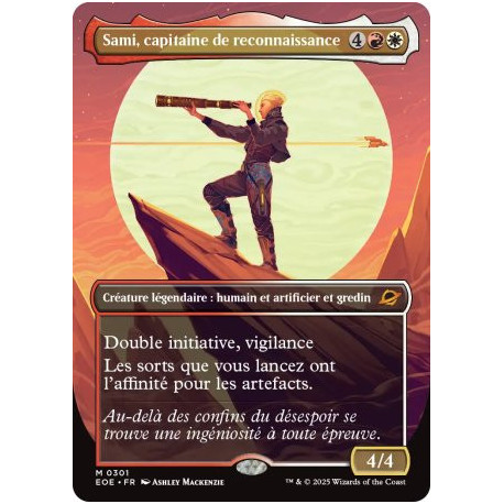 (Foil) Multicolore - Sami, capitaine de reconnaissance (V2, Borderless Triumphant) (M) [EOE]