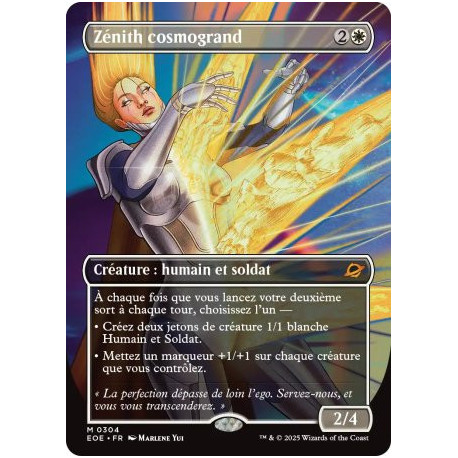 (Foil) Blanche - Zénith cosmogrand (V2, Borderless Surreal Space) (M) [EOE]