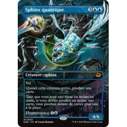 (Foil) Bleue - Sphinx quantique (V2, Borderless Surreal Space) (M) [EOE]