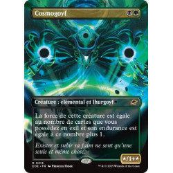 (Foil) Multicolore - Cosmogoyf (V2, Borderless Surreal Space) (R) [EOE]