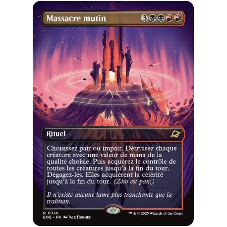 (Foil) Multicolore - Massacre mutin (V2, Borderless Surreal Space) (R) [EOE]