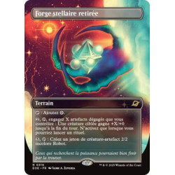 (Foil) Terrain - Forge stellaire retirée (V2, Borderless Surreal Space) (R) [EOE]