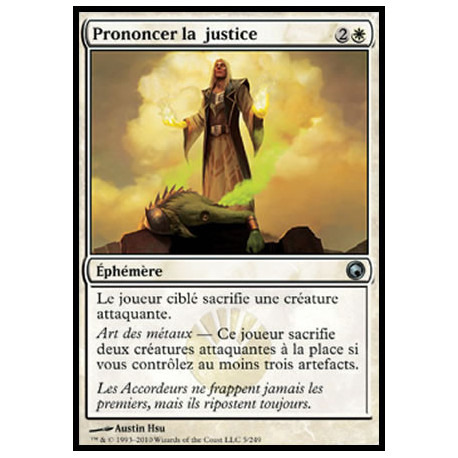 (Foil) Blanche - Prononcer la justice (U) [SOM]
