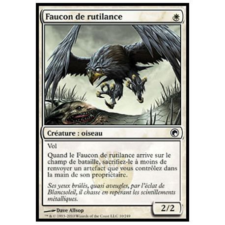 (Foil) Blanche - Faucon de rutilance (C) [SOM]