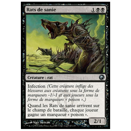 (Foil) Noire - Rats de sanie (U) [SOM]