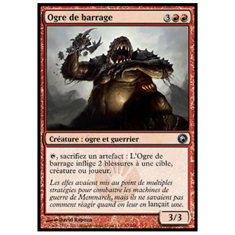 (Foil) Rouge - Ogre de barrage (U) [SOM]