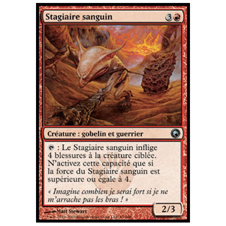(Foil) Rouge - Stagiaire sanguin (U) [SOM]