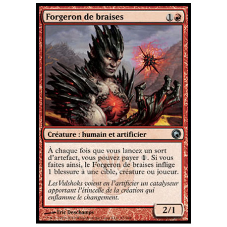 (Foil) Rouge - Forgeron de braises (U) [SOM]