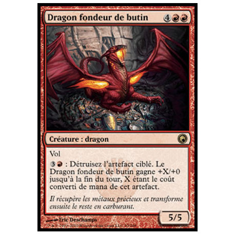 (Foil) Rouge - Dragon fondeur de butin (R) [SOM]