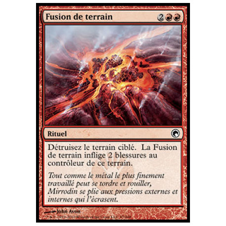 (Foil) Rouge - Fusion de terrain (C) [SOM]