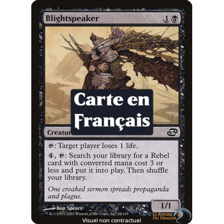 (Foil) Noire - Orateur de peste (C) [PLC]