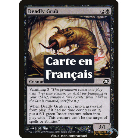 (Foil) Noire - Larve mortelle (C) [PLC]
