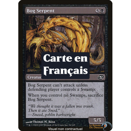 (Foil) Noire - Grand serpent des marécages (C) [PLC]