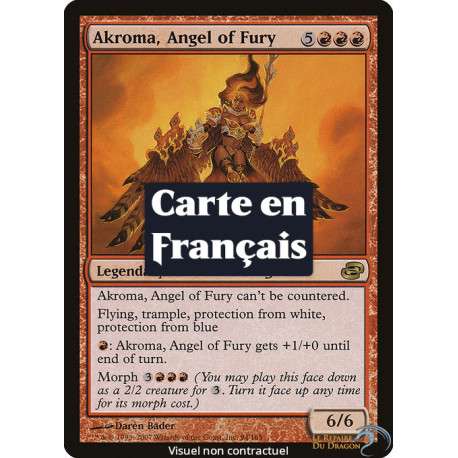 (Foil) Rouge - Akroma, ange de la Fureur (R) [PLC]