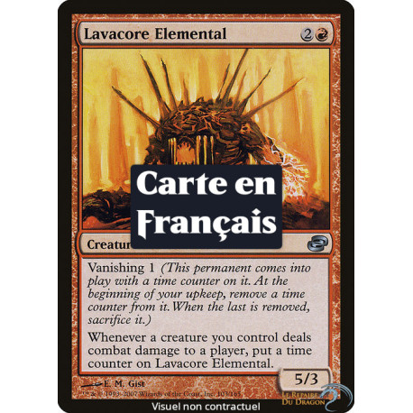 (Foil) Rouge - Élémental au noyau de lave (U) [PLC]
