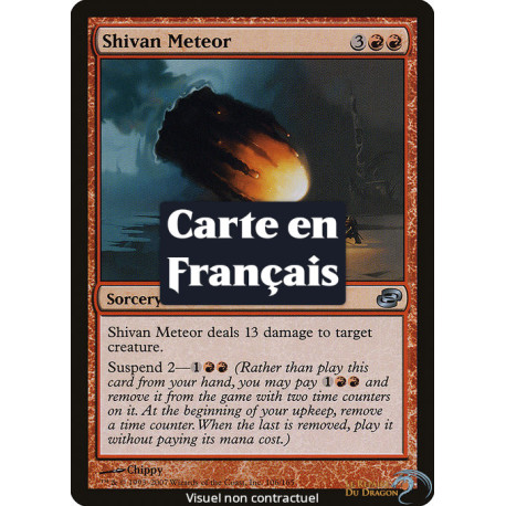 (Foil) Rouge - Météore shivân (U) [PLC]