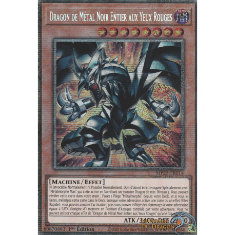 Dragon de Métal Noir Entier aux Yeux Rouges (STAR) [MP25]