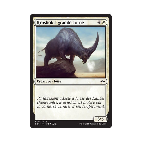 (Foil) Blanche - Krushok à grande corne (C) [FRF]