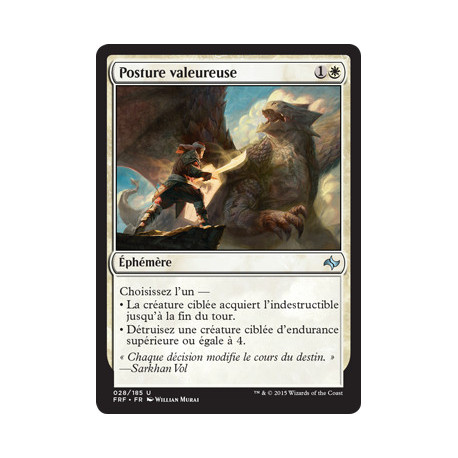 (Foil) Blanche - Posture valeureuse (U) [FRF]