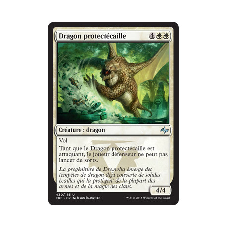 (Foil) Blanche - Dragon protectécaille (U) [FRF]