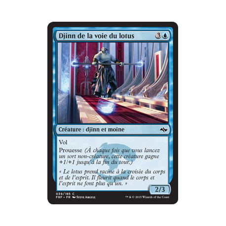 (Foil) Bleue - Djinn de la voie du lotus (C) [FRF]